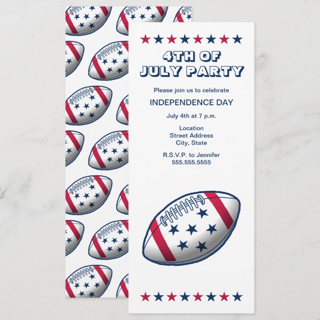 Invitación Día de la Independencia del Fútbol (Anverso / Reverso)