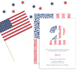 Invitación Día de la Independencia Reokout, segundo Fiesta de