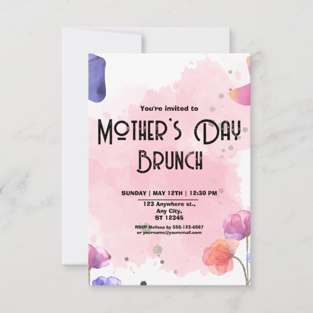 Invitación Día de la Madre Brunch (Anverso)
