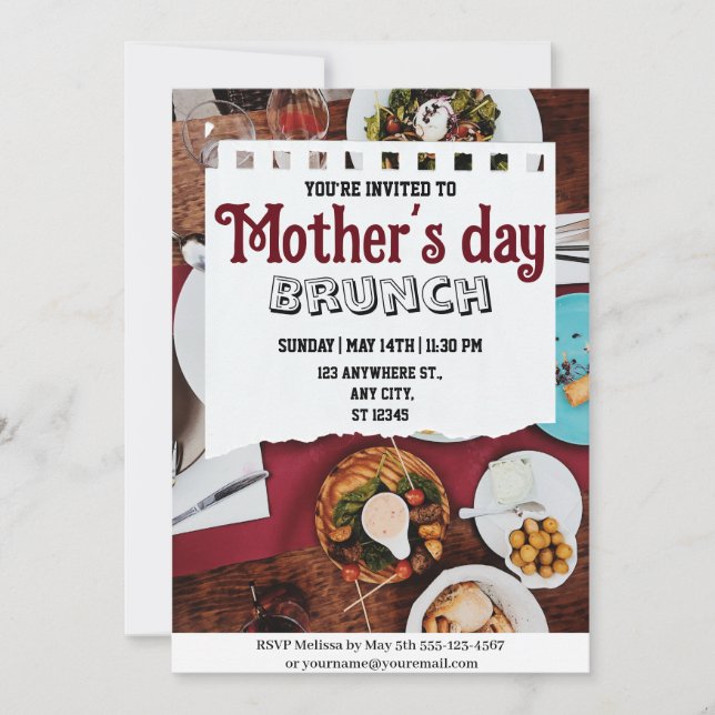Invitación Día de la Madre Brunch (Anverso)