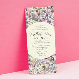 Invitación Día de la Madre Brunch elegante París francés