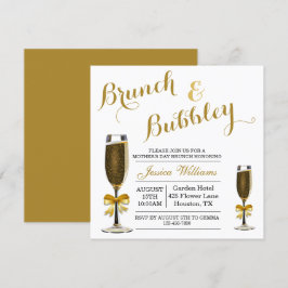 Invitación Día de la madre de Bubbly & Brunch