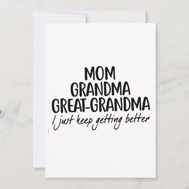 Invitación Día de la Madre de la abuela de mamá (Anverso)