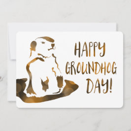 Invitación día de la marmota feliz