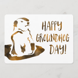 Invitación día de la marmota feliz