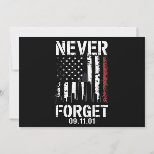 Invitación Día de la Memoria Nunca Olvides el 11 de Septiembr