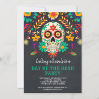 Día de la Muerte en la Fiesta de Halloween