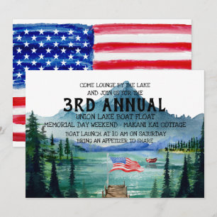 Invitación Día de los Caídos en Desfile de Barcos   Fiesta en