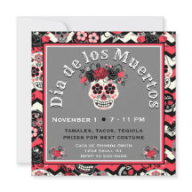 Día de los Cránulos Azucareros Muertos, rosa zigza