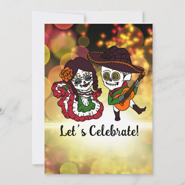 Invitación dia de Los muertos (Anverso)
