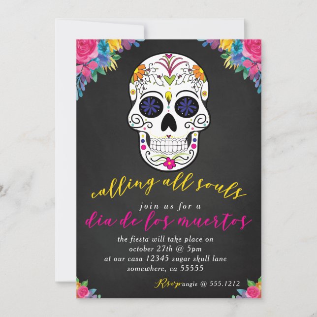 INVITACIÓN DÍA DE LOS MUERTOS (Anverso)