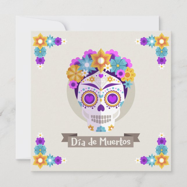 Invitación Día de los muertos (Anverso)