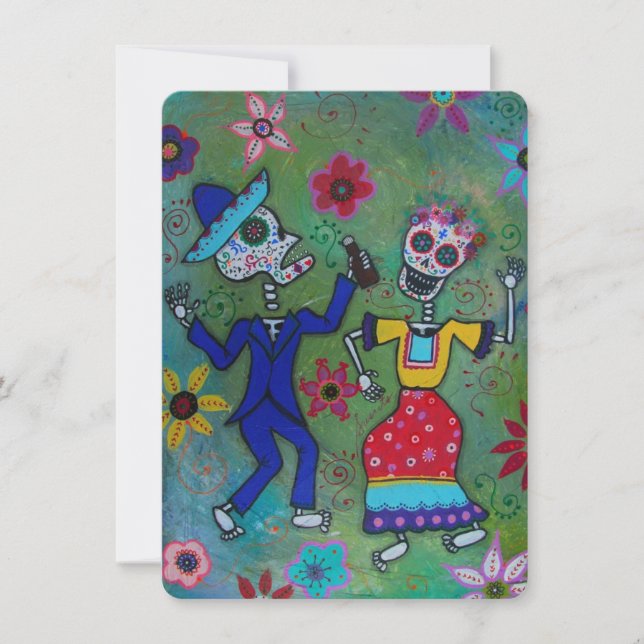 INVITACIÓN DIA DE LOS MUERTOS BODA (Anverso)
