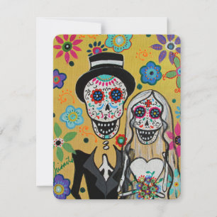 INVITACIÓN DIA DE LOS MUERTOS BODA