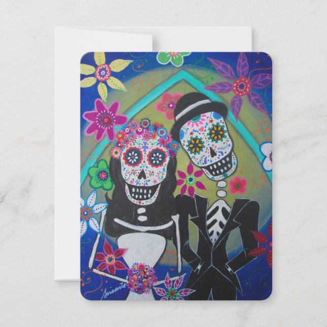 INVITACIÓN DIA DE LOS MUERTOS BODA (Anverso)