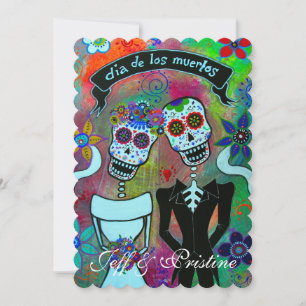 INVITACIÓN DIA DE LOS MUERTOS BODA