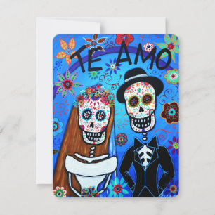 INVITACIÓN DIA DE LOS MUERTOS BODA