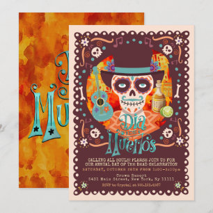 Invitación Día de los Muertos, Calaveras de Azúcar