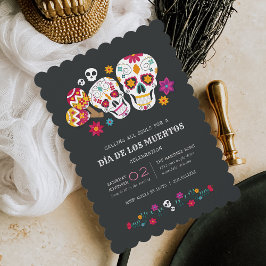 Invitación Día de los Muertos: Celebración de las crías de az