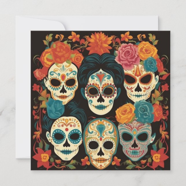 Invitación "Dia de los Muertos", Centro Artístico Calavera (Anverso)