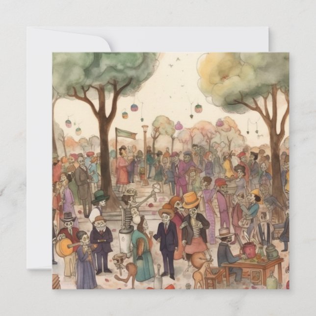 Invitación "Dia de los Muertos",Concierto de los Muertos (Anverso)