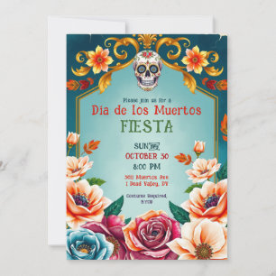 Invitación 💀🎉Día de los Muertos de Corazón y Alma