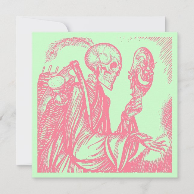 Invitación DIA DE LOS MUERTOS DÍA DE LA INVITA DEL Fiesta MUE (Anverso)