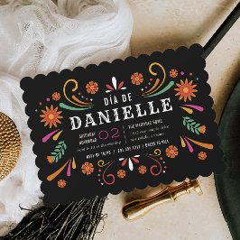Invitación Día de los Muertos Fiesta de cumpleaños temática