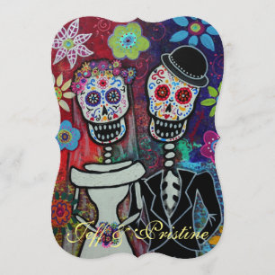 INVITACIÓN DIA DE LOS MUERTOS TE AMO BODA