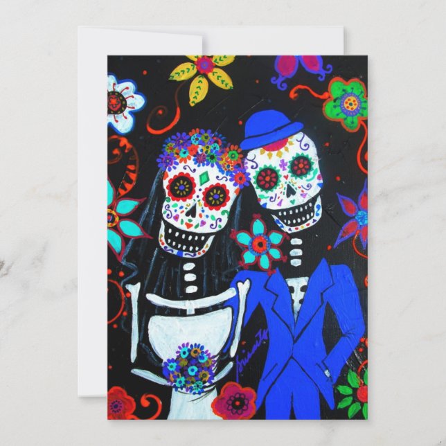 INVITACIÓN DIA DE LOS MUERTOS WEDDING (Anverso)