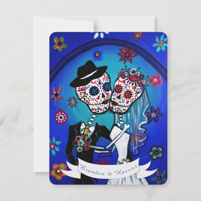 INVITACIÓN DIA DE LOS MUERTOS WEDDING (Anverso)