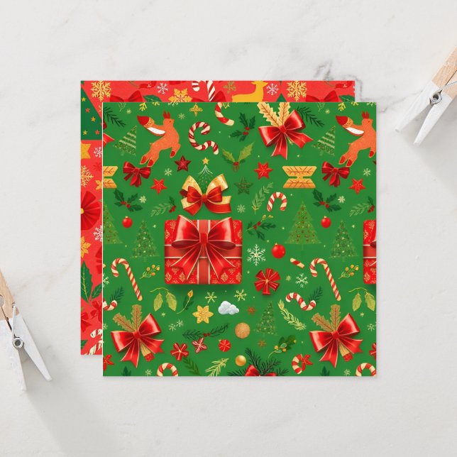 INVITACIÓN DÍA DE LOS NAVIDADES ROJOS Y VERDES (Anverso/Reverso In Situ)