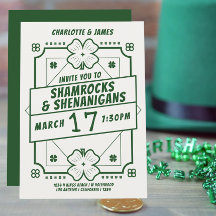 Día de los Patrocinadores Fiesta Irlandés Shamrock