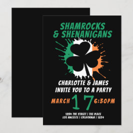 Invitación Día de los Patrocinadores Fiesta Irlandés Shamrock