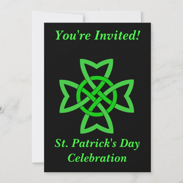 Invitación Día de los Patrocinadores: La celebración irlandes (Anverso)