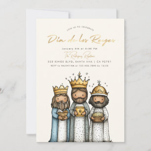 Invitación Día De Los Reyes Fiesta Mexicana del Día de los Tr