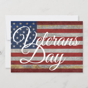 Invitación Día de los Veteranos 4 de Julio Día de la Independ