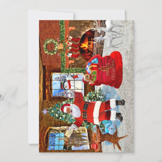 Invitación Día de Navidad con Papá Noel (Anverso)
