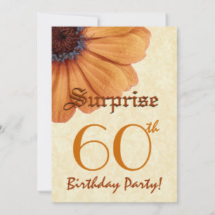 Invitación Día de oro de cumpleaños número 60