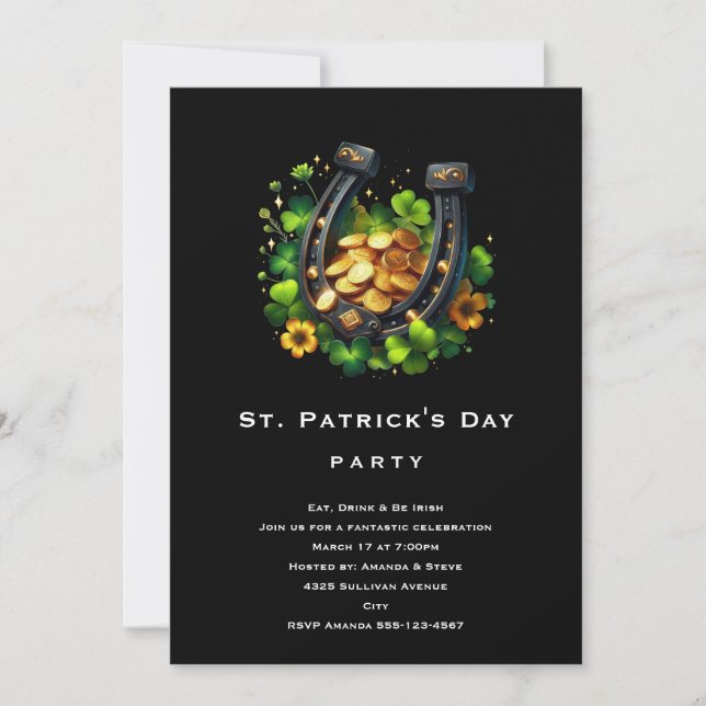 Invitación Día de San Patricio (Anverso)