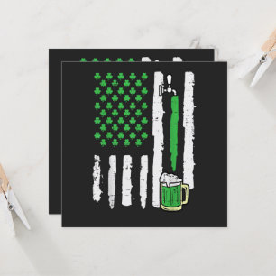 Invitación Día de San Patricio Bandera de América Santo