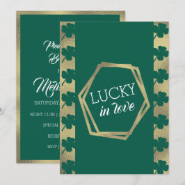 Invitación Día de San Patricio Suerte Despedida de Soltera Ve