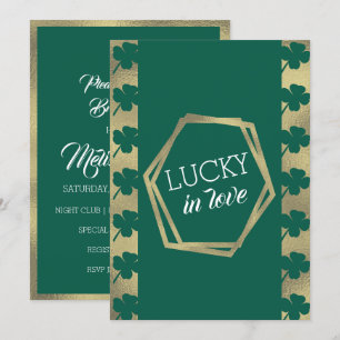 Invitación Día de San Patricio Suerte Despedida de Soltera Ve