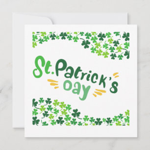 Invitación Día de San Patricio,Trébol de cuatro hojas,Irlandé