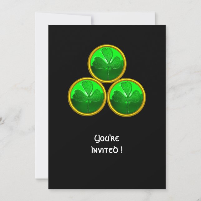 INVITACIÓN DÍA DE SAN PATRICK TRINIDAD DEL TREBOL (Anverso)