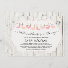 Invitación Día de San Valentín Baby Shower - Chica/Neutral de