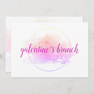 Invitación Día de San Valentín de amigos de Brunch del Día de
