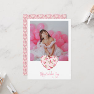 Invitación Día de San Valentín de fotos del corazón de la Coq