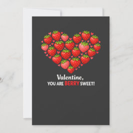 Invitación Día de San Valentín de Niños Fresa Fresa Dulce