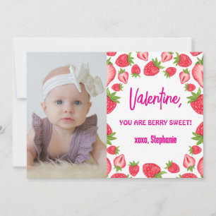 Invitación Día de San Valentín de Strawberry Berry Sweet Kids